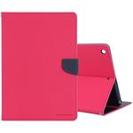 For iPad 10.2 GOOSPERY FANCY DIARY Cross Texture Leather Case with Card Slot & Holder & Wallet(Rose Red)