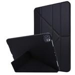For iPad Pro 11 (2020) TPU Horizontal Deformation Flip Leather Tablet Case with Holder (Black)