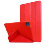 For iPad Pro 11 (2020) TPU Horizontal Deformation Flip Leather Tablet Case with Holder (Red)