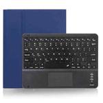 X-11BC Skin Plain Texture Detachable Bluetooth Keyboard Tablet Case for iPad Pro 11 inch 2020 / 2018, with Touchpad & Pen Slot(Blue)