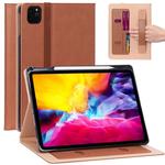 For iPad Pro 11 (2020) Retro Texture PU + TPU Horizontal Flip Leather Tablet Case with Holder & Card Slots & Hand Strap (Brown)
