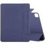 For iPad Pro 11 2022 / 2021 / 2020 / 2018 / Air 2020 10.9 Horizontal Flip Ultra-thin Fixed Buckle Magnetic PU Leather Tablet Case With Three-folding Holder & Sleep / Wake-up Function(Dark Blue)
