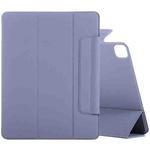 For iPad Pro 11 2022 / 2021 / 2020 / 2018 / Air 2020 10.9 Horizontal Flip Ultra-thin Fixed Buckle Magnetic PU Leather Tablet Case With Three-folding Holder & Sleep / Wake-up Function(Purple)