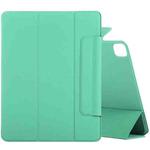 Horizontal Flip Ultra-thin Fixed Buckle Magnetic PU Leather Tablet Case With Three-folding Holder & Sleep / Wake-up Function For iPad Pro 11 (2021) / iPad Pro 11 inch (2020) / Pro 11 2018 / Air 2020 10.9(Light Green)