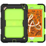 Shockproof Transparent PC + Silica Gel Protective Case for iPad Mini 2019 / Mini 4, with Holder & Shoulder Strap(Green)