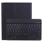 A11B Bluetooth 3.0 Ultra-thin ABS Detachable Bluetooth Keyboard Leather Tablet Case with Holder & Pen Slot for iPad Pro 11 inch 2021 (Black)
