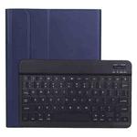 A11B Bluetooth 3.0 Ultra-thin ABS Detachable Bluetooth Keyboard Leather Tablet Case with Holder & Pen Slot for iPad Pro 11 inch 2021 (Dark Blue)