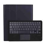 A11B-A Ultra-thin ABS Detachable Bluetooth Keyboard Tablet Case with Touchpad & Pen Slot & Holder for iPad Pro 11 inch 2021 (Black)