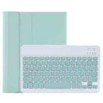C-11B Detachable Candy Color Bluetooth Keyboard Leather Tablet Case with Pen Slot & Holder for iPad Pro 11 inch 2021 (Light Green)