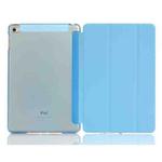 Pure Color Merge Horizontal Flip Leather Case for iPad Mini (2019) / iPad Mini 4, with Holder (Blue)