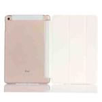 Pure Color Merge Horizontal Flip Leather Case for iPad Mini (2019) / iPad Mini 4, with Holder (White)