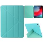 Millet Texture PU+ Silica Gel Full Coverage Leather Case for iPad Air (2019) / iPad Pro 10.5 inch, with Multi-folding Holder(Green)