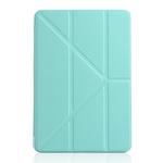 Millet Texture PU+ Silica Gel Full Coverage Leather Case for iPad Mini 2019, with Multi-folding Holder (Green)