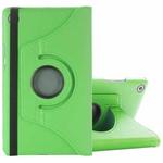 For Huawei MediaPad M5 8.4 inch Litchi Texture PU Leather Case with Rotated Holder & Sleep / Wake-up Function(Green)