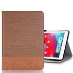 Cross Texture Horizontal Flip PU Leather Case for iPad Pro 11 inch (2018), with Holder & Card Slots & Wallet(Brown)