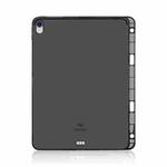 Highly Transparent TPU Soft Protective Case for iPad Pro 12.9 inch (2018), with Pen Slot (Black)