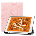 Marble Texture Pattern Horizontal Flip Leather Case for iPad Air 2019 10.5 inch, with Three-folding Holder & Pen Slot & Sleep / Wake-up Function (Pink)