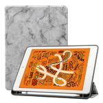 Marble Texture Pattern Horizontal Flip Leather Case for iPad Air 2019 10.5 inch, with Three-folding Holder & Pen Slot & Sleep / Wake-up Function (Grey)