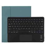 TG11BC Detachable Bluetooth Black Keyboard Microfiber Leather Tablet Case for iPad Pro 11 inch (2020), with Touchpad & Pen Slot & Holder (Dark Green)