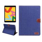 Dibase For iPad 10.2 2021 / 2020 / 2019 Horizontal Flip Denim Leather Case, with Holder & Card Slots & Wallet & Sleep / Wake-up Function(Blue)