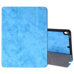 Silk Texture Horizontal Flip Leather Case for iPad Air 2019 / Pro 10.5 inch, with Three-folding Holder & Sleep / Wake-up Function(Sky Blue)