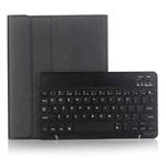 A102B For iPad 10.2 inch 2019 Ultra-thin Detachable Bluetooth Keyboard Leather Tablet Case with Stand & Pen Slot Function (Black)