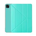Horizontal Flip Ultra-thin Magnetic PU Leather Case for iPad Pro 11 inch 2018/2020/2021, with  Sleep / Wake-up Function(Mint Green)