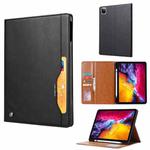 Knead Skin Texture Horizontal Flip Leather Case for iPad Pro 11 inch 2022/2021/2020/2018, with Photo Frame & Holder & Card Slots & Wallet & Pen Slot (Black)