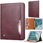 Knead Skin Texture Horizontal Flip Leather Case for iPad Air 2019 10.5 inch, with Photo Frame & Holder & Card Slots & Wallet & Pen Slot (Wine Red)