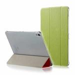 Silk Texture Horizontal Flip Magnetic PU Leather Case for iPad Pro 11 inch (2018), with Three-folding Holder & Sleep / Wake-up Function(Green)