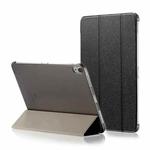 Silk Texture Horizontal Flip  Magnetic PU Leather Case for iPad Pro 12.9 inch (2018), with Three-folding Holder & Sleep / Wake-up Function(Black)