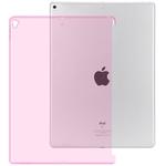 For iPad Pro 12.9 inch (2017) Transparent TPU Chipped Edge Soft Protective Back Cover Case(Pink)