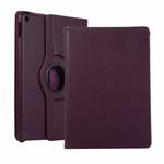For iPad 10.2 / iPad Air 2019 10.5 / iPad 10.2 2020 Litchi Texture Horizontal Flip 360 Degrees Rotation Leather Case(Purple)