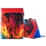 For iPad Pro 10.5 inch Red Elephant Print Horizontal Flip PU Leather Protective Case with Holder & Card Slots & Photo Frame