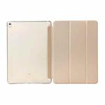 Pure Color Merge Horizontal Flip Leather Case for iPad Pro 10.5 Inch / iPad Air (2019), with Holder (Gold)