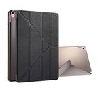 For iPad Pro 10.5 inch Silk Texture Horizontal Deformation Flip Leather Case with 4-folding Holder & Sleep / Wake-up(Black)