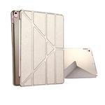 For iPad Pro 10.5 inch Silk Texture Horizontal Deformation Flip Leather Case with 4-folding Holder & Sleep / Wake-up(Champagne Gold)
