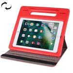 360 Degree Rotation Leather Case + Removable EVA Bumper Protective Cover for iPad 10.2 / iPad Air 10.5 （2019） / iPad Pro 10.5 inch, with Handle & 3 Gears Holder & Sleep / Wake-up(Red)