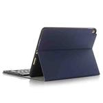 Bluetooth Keyboard Ultrathin Horizontal Flip Leather Tablet Case for iPad Pro 10.5 inch, with Holder & Pen Groove (Dark Blue)