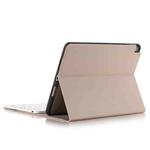 Bluetooth Keyboard Ultrathin Horizontal Flip Leather Tablet Case for iPad Pro 10.5 inch, with Holder & Pen Groove (Gold)