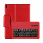 Detachable Bluetooth Keyboard + Litchi Texture Horizontal Flip Leather Tablet Case with Holder for iPad Pro 11 inch (2018)(Red)