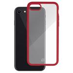For iPhone SE 2022 / SE 2020 MOMAX Dynamic TPU + PC Transparent Protective Case(Red)