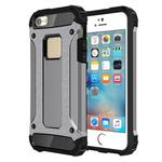 Tough Armor TPU + PC Combination Case for iPhone SE & 5 & 5s(Grey)