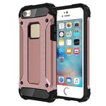 Tough Armor TPU + PC Combination Case for iPhone SE & 5 & 5s(Rose Gold)