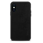 MOFI for   iPhone X  Anti-slip Full Coverage PC + TPU + Cloth Protective Back Cover Case(Black)