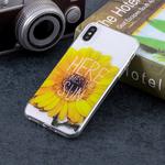 Sunflower Pattern Soft TPU Case for   iPhone X / XS  