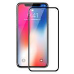 For iPhone X ENKAY Hat-Prince 0.26mm 9H Surface Hardness 6D Curved Edge Full Screen Tempered Glass Film(Black)