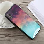Fashion Pattern Glass Case For iPhone X(Colorful Starry Sky)