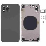 Back Housing Cover with Appearance Imitation of iP13 Pro for iPhone X(Black)