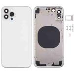 Back Housing Cover with Appearance Imitation of iP13 Pro for iPhone X(White)